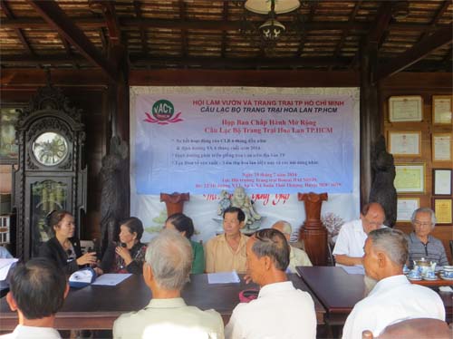 SƠ KẾT HOẠT ĐỘNG HỘI LÀM VƯỜN VÀ TRANG TRẠI THÀNH PHỐ HỒ CHÍ MINH 6 THÁNG ĐẦU NĂM VÀ PHƯƠNG HƯỚNG, NHIỆM VỤ 6 THÁNG CUỐI NĂM 2014