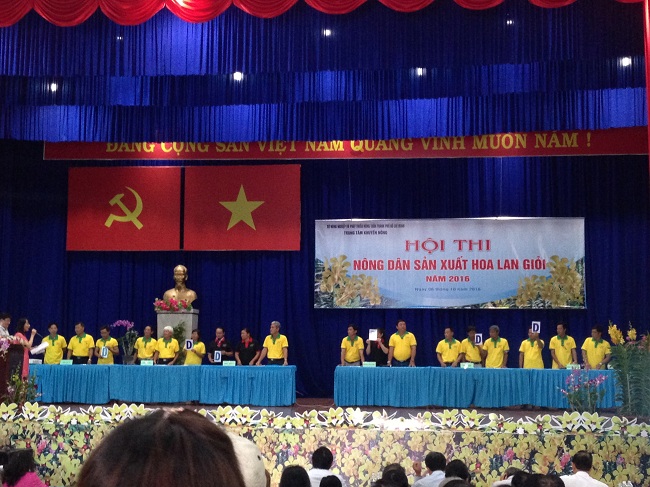 Hội thi “Nông dân sản xuất hoa lan giỏi” năm 2016