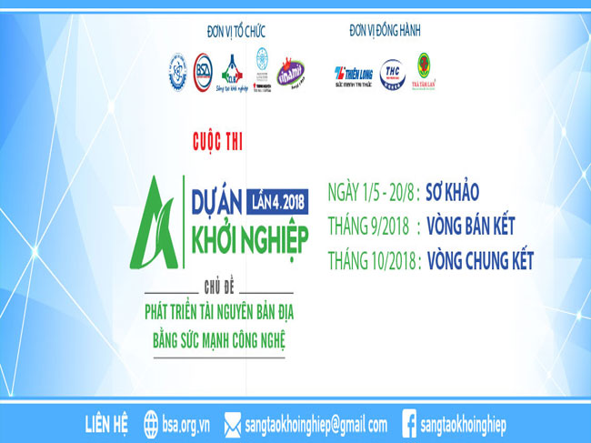 Cuộc thi Dự án khởi nghiệp lần 4 - năm 2018