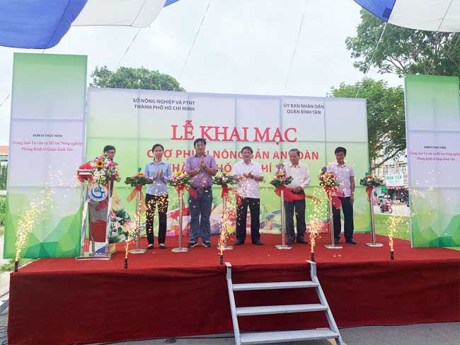 Khai mạc Chợ phiên Nông sản an toàn thành phố Hồ Chí Minh năm 2019 tại Quận Bình Tân