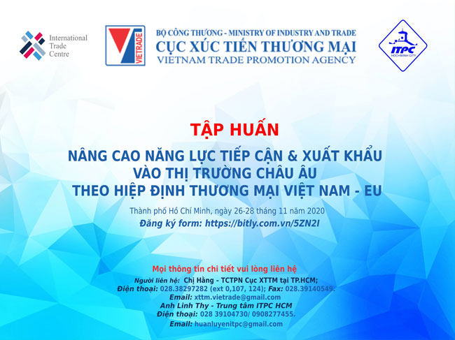 Khóa đào tạo “Doanh nghiệp nhỏ và vừa nâng cao năng lực tiếp cận thị trường xuất khẩu vào thị trường châu Âu”