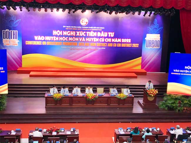 Thành phố Hồ Chí Minh đẩy mạnh xúc tiến đầu tư vào huyện Hóc Môn và huyện Củ Chi năm 2022