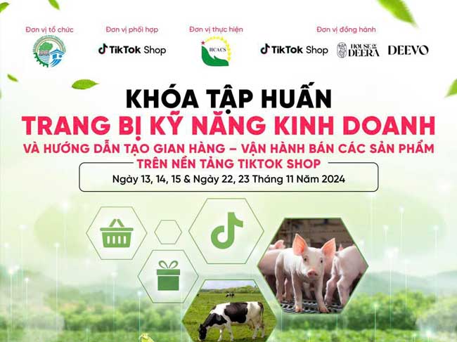 Bí quyết đưa nông sản, sản phẩm OCOP lên sàn thương mại điiện tử: cơ hội chinh phục thị trường với khóa tập huấn Tik Tok shop