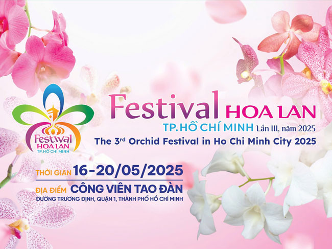 Festival Hoa lan Thành phố Hồ Chí Minh Lần III - Năm 2025  Chủ đề:Chuyến tàu đa sắc